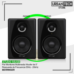 Monitores Par Behringer Studio 50USB