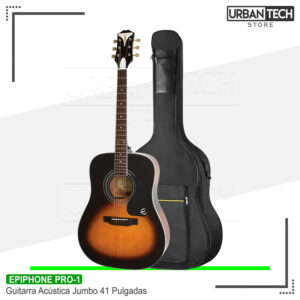 Guitarra Acústica Jumbo 41 Pulgadas Epiphone Pro-1 Sbs