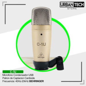 Micrófono Condensador Usb Behringer C-1U