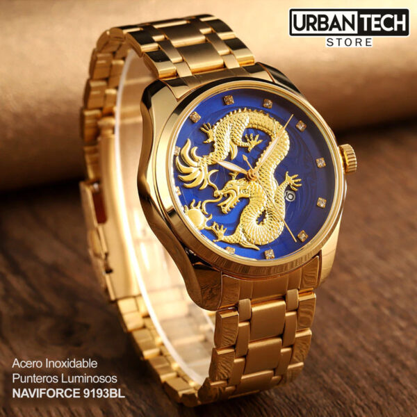 Reloj Skmei 9193 Gold Blue