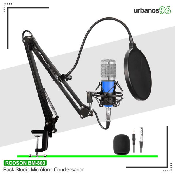 Pack Micrófono Rodson Bm-800 BL