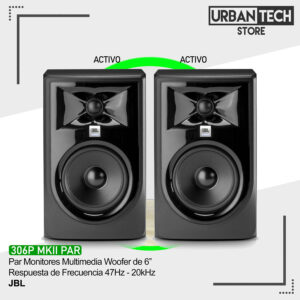 Monitores Par Jbl 306P MKII