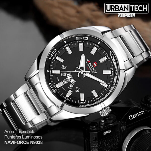 Reloj Naviforce N9038 Silver Black