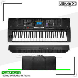 Teclado Electronico 61 Teclas Sensibles Vozzex Vku-812