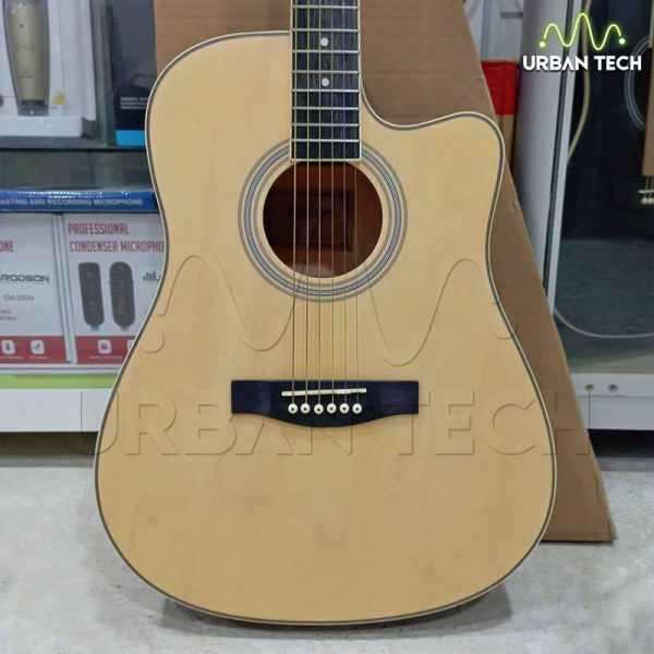 Guitarra Acústica Jumbo Havana 41 Pulgadas QAG41 Natural Mate - Imagen 3
