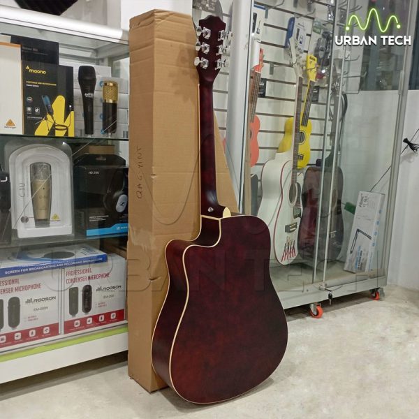 Guitarra Acústica Jumbo Havana 41 Pulgadas QAG41 Natural Mate - Imagen 5