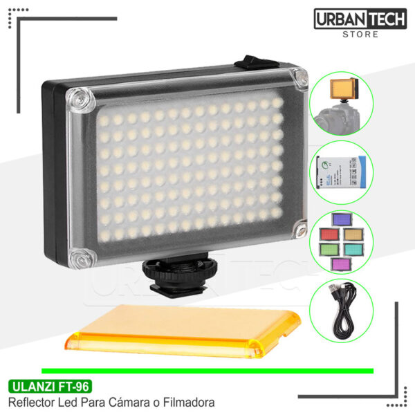Reflector Led Recargable Para Cámara Ulanzi FT-96