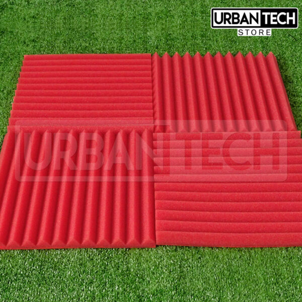 Espuma Acustica Rojo x12 Piezas T. Sierra 30x30x2.5cm - Imagen 5