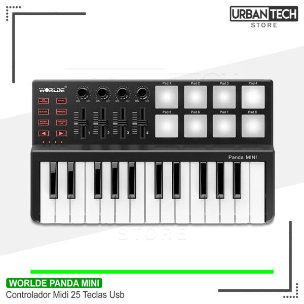 Controlador Midi Worlde Panda Mini