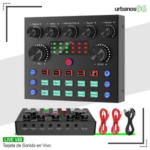 Tarjeta de Sonido en Vivo V8S-II Recargable