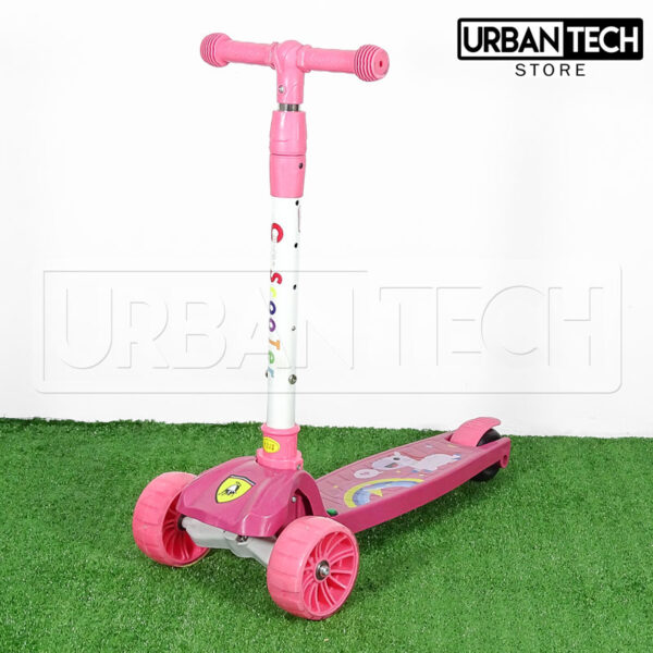 Scooter Plegable Con Luces Led Baby Style Ut-022 Pnk - Imagen 2