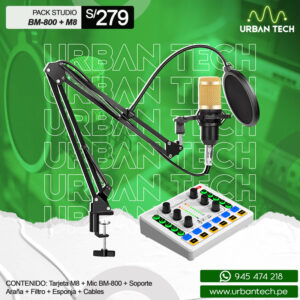 Pack Studio Bm-800 + Tarjeta M8