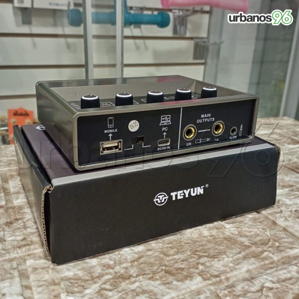 Interface de Audio Para Pc/Movil Teyun Q-16 2 Canales - Imagen 3
