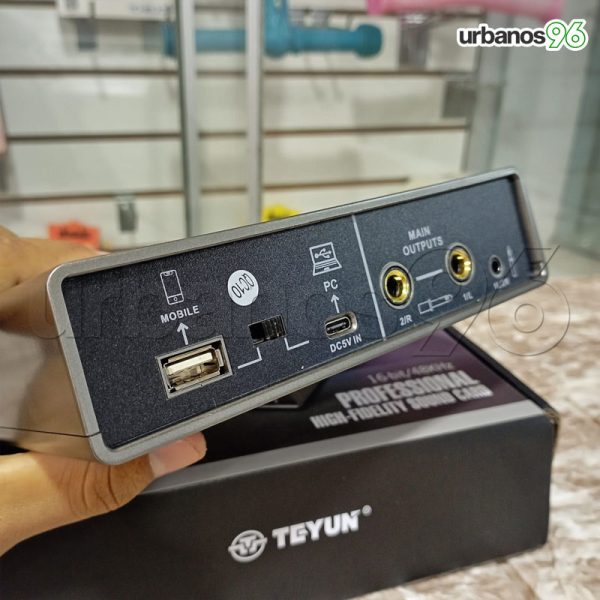 Interface de Audio Para Pc/Movil Teyun Q-16 2 Canales - Imagen 5