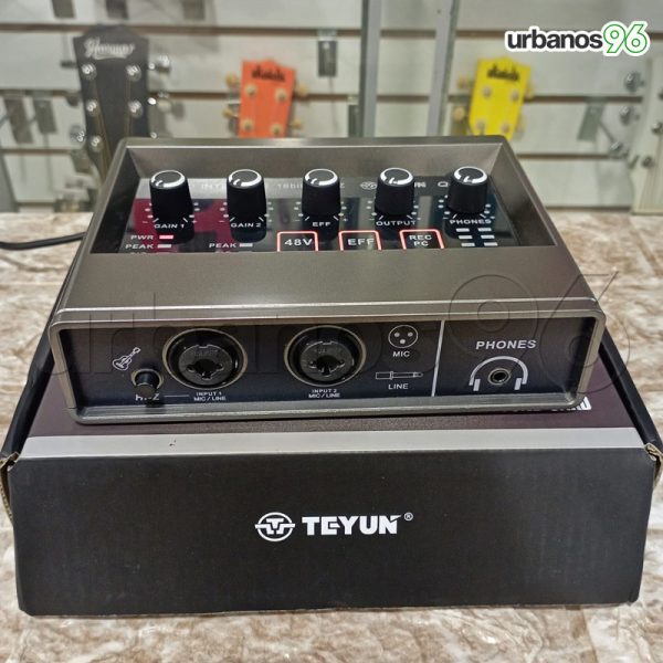 Interface de Audio Para Pc/Movil Teyun Q-16 2 Canales - Imagen 6