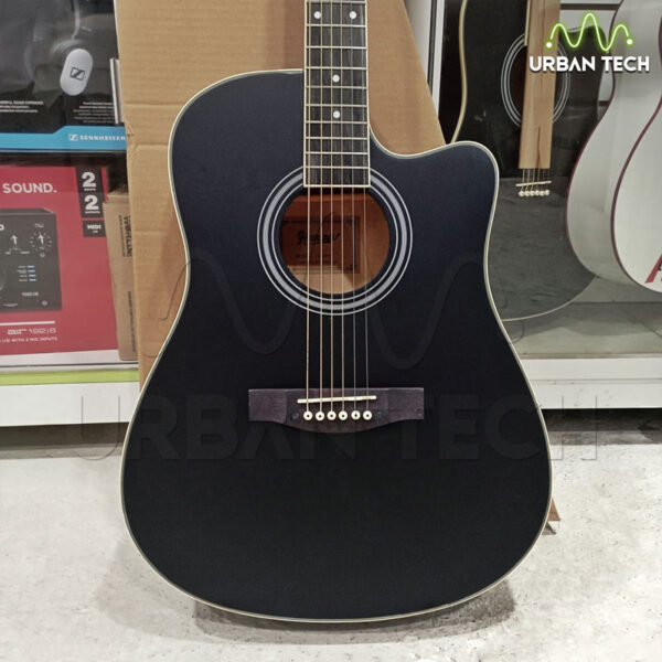 Guitarra Electroacústica Jumbo Havana / Scorpion 41 Pulgadas Q41 Negro Mate - Imagen 3