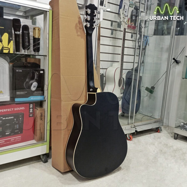 Guitarra Electroacústica Jumbo Havana / Scorpion 41 Pulgadas Q41 Negro Mate - Imagen 5