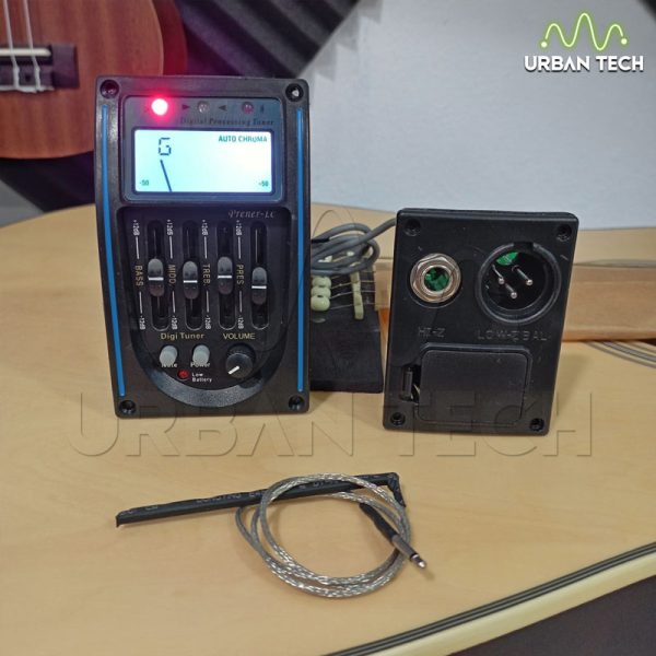 Pastilla Para Guitarra 4 Bandas Con Afinador LC-4 - Imagen 2