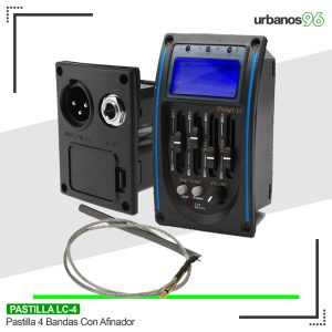 Pastilla Para Guitarra 4 Bandas Con Afinador LC-4